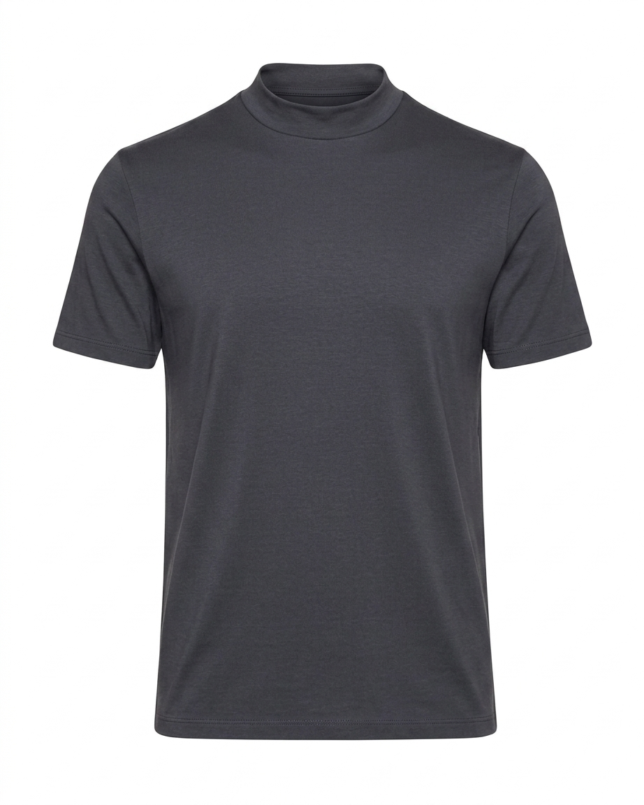Camiseta Gola Alta Algodão Egípcio - Grant