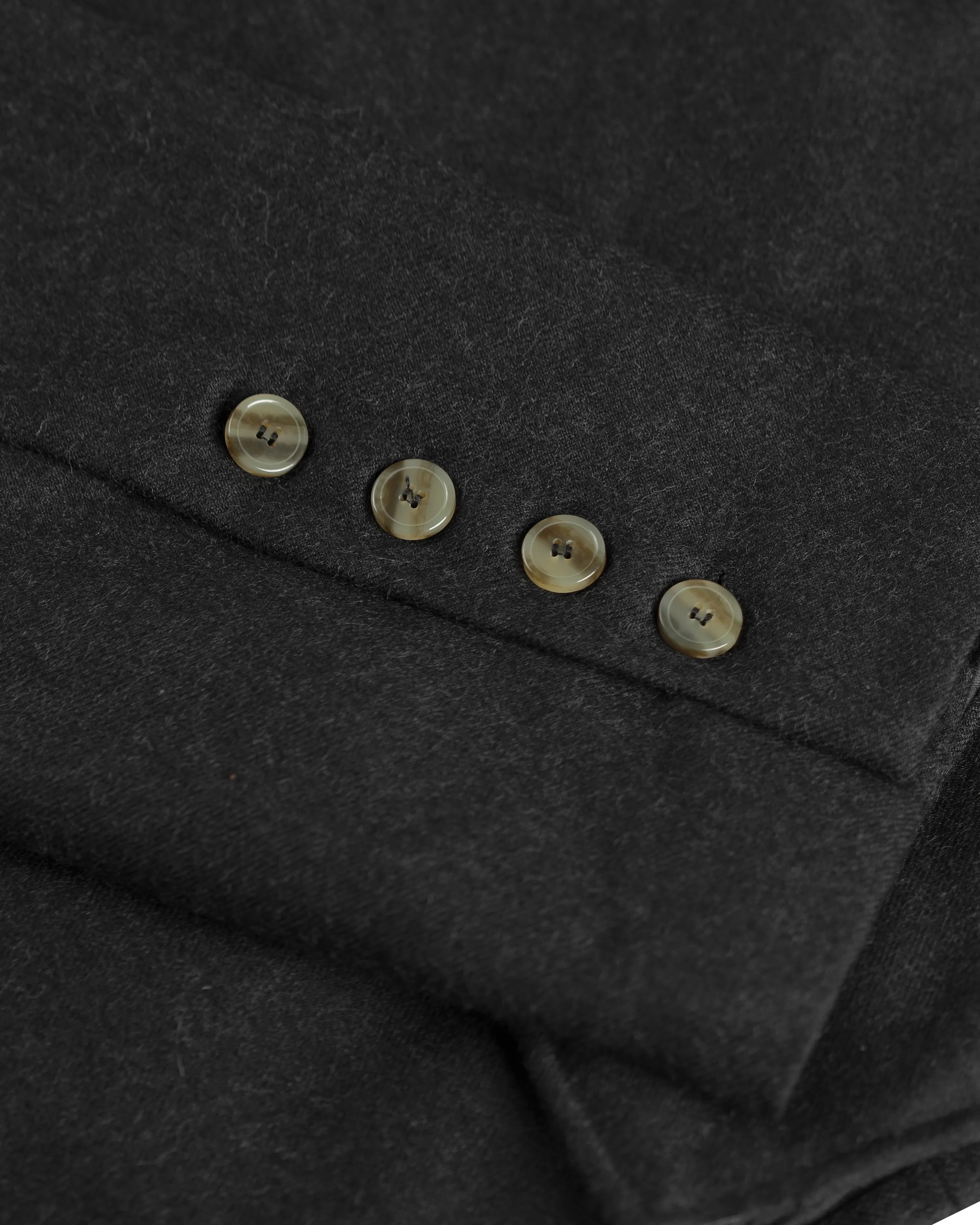 Casaco St. Moritz em 100% Lã Merino - Cinza Oxford