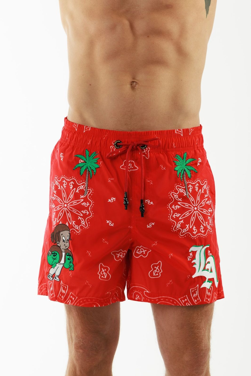SALIN RED | Men's Swimwear LA GANG