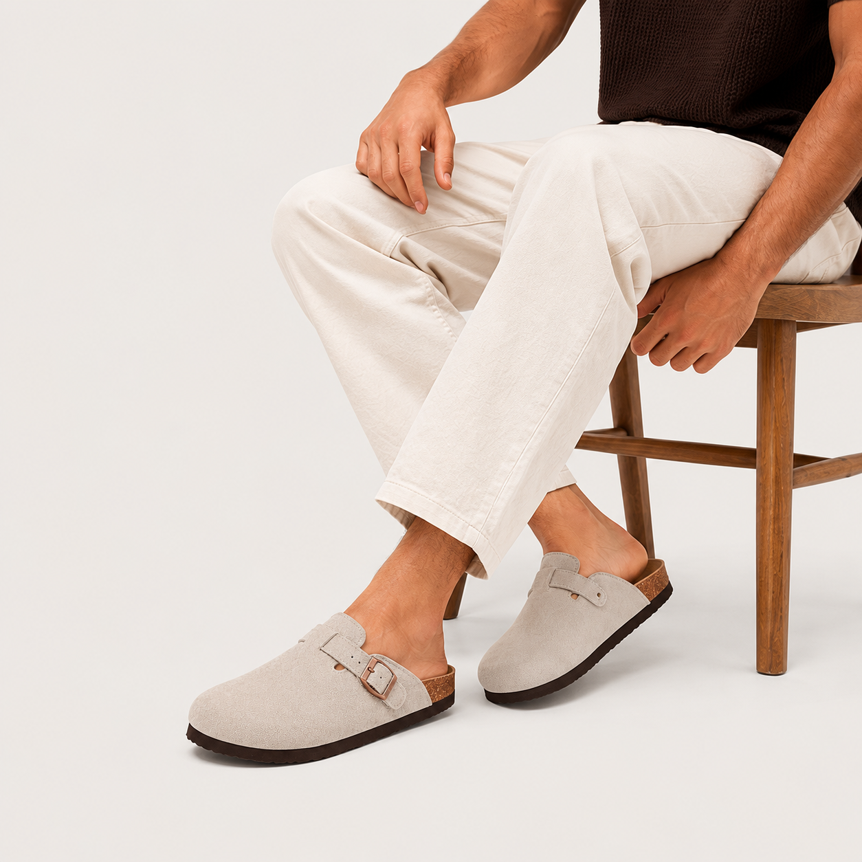 Men's Suede Cork Clogs | Legacy