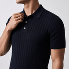 Men’s Knitted Polo Shirt – Old Money Style | Legacy