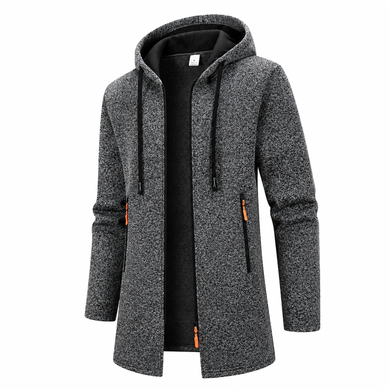 Men’s Hooded Longline Jacket – Fleece Winter Coat | Legacy