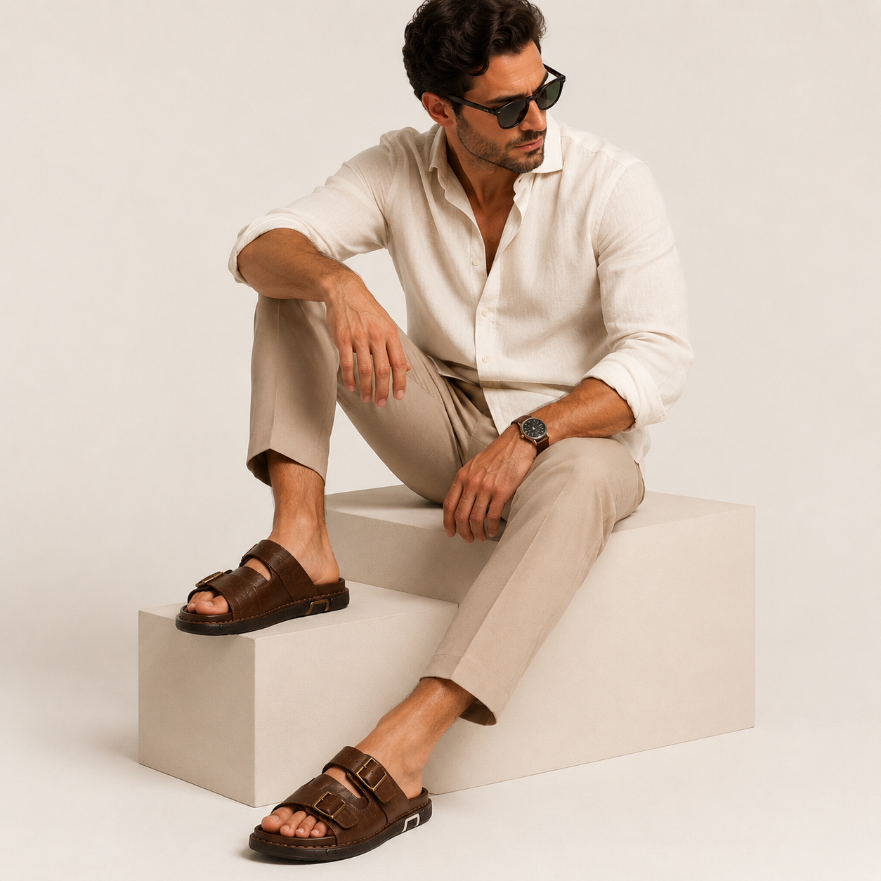 Men's Leather Casual Sandals | Legacy