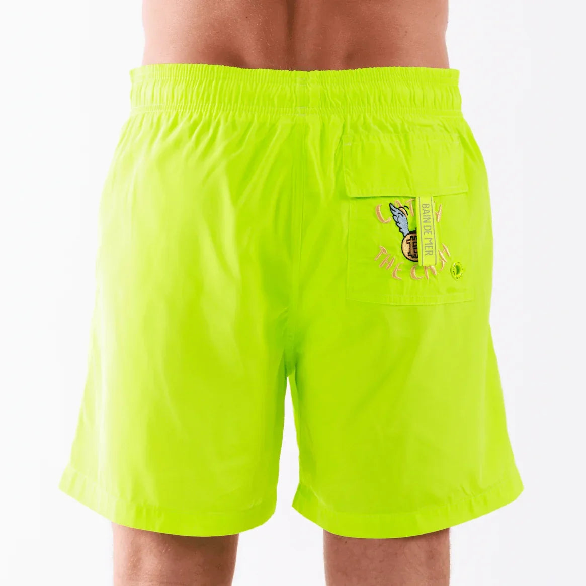 SALIN NEON YELLOW | Mens Swimwear RICH THE DOLLAR MONO