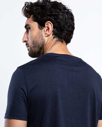 Camiseta Pima Premium - Azul Marinho